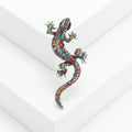 Crystal Rhinestone Gecko Brooch Eight Color Alloy Styles view 10