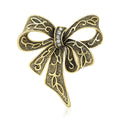 Openwork Ribbon Bow Brooch An Openwork Ribbon Bow Crystal Accent Pin view 1