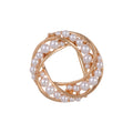 Floral Wreath Wreath Pearl Look Metal Brooch Pin for Jackets and Lapels view 1