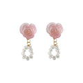 Assorted Multi-Style Pearl Stone Flower Drop Earrings 16 Variants view 5
