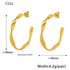 Gold Open Twisted