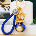 Enamel Classic Fortune Pouch Keychains in Five Colors with Wrist Loops view 3