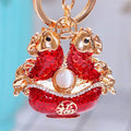 Sailboat, Twin Fish and Auspicious Charm Keychains in Forty-Four Designs view 4