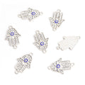Rhinestone Hamsa Hand Two Loop Connector Charms in 12 Styles view 7