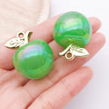 Iridescent Apple Glossy Charms with 14 Listed Options view 11