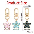Blossom and Flower Charm Keychains in 17 Pictured Variations for Bags and Keys view 3