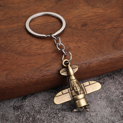 Creative Metal Airplane Engine Keychain Gift for Aviation Events