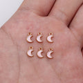 Tiny Crescent Moon Enamel Alloy Charms in Four Colors for Jewelry Making view 9