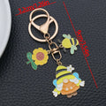 Seventeen Sunflower Bee and Gnome Metal Keychain Designs view 7