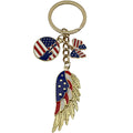 Heart Charm Keychains Featuring Blue Chain Across 22 Pictured Variations view 8