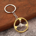Three-Spoke Steering Wheel Keychain, Four Color Styles view 3