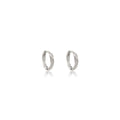 Gold and Silver Molten Look Compact Open Hoop Earrings view 7