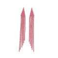 Crystal Mesh Tassel Statement Earrings Statement Fashion Jewelry view 5