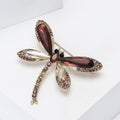 Glass Wing Dragonfly Brooch Decorative Lapel Pin For Jackets And Scarves view 3