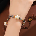 Ceramic Star Beaded Adjustable Cord Bracelet Tassel view 4