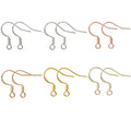Spring Coil Fishhook Earring Findings Six Metal Finishes view 1