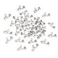 Small Silver Tone Love Script Charms for Jewelry Making view 5