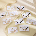 Black And White Geometric Six Piece Stud Earring Sets view 1