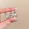 Silver Double Loop