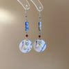Blue White Oval