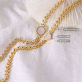 Wheat Leaf Chain White Seashell Heart Round Bracelets Gold Steel view 2