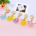 Crystal Cat Paw Keychains in Pink Purple Blue Green Yellow and Assorted Colors view 8