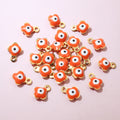 Colorful Enamel Flower Eye Charms in Nine Pictured Options view 7