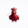 Christmas Rooster Printed Acrylic Ball Chain Hanging Charms view 7