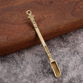 Mini Metal Scoop Keychain with Ring in Gold Silver Bronze