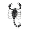 Silver Rhinestone Scorpion Brooch Pink Or Black Crystal Pin view 5