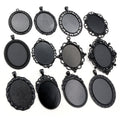Oval Pendant Tray Assortment Jewelry Making Components view 3