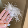 White Feather Bow and Butterfly Ear Cuffs with Crystal Accents view 9