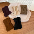 Fabric Cable Knit Elastic Hair Ties Five Piece Color Sets view 7