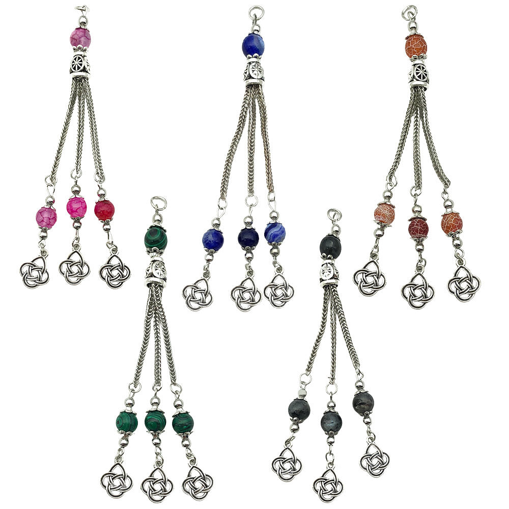 Zinc Alloy Tibetan Silver Tassel Charm Pendant for DIY Necklace Bracelet Clothing Decor