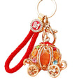 Jeweled Pumpkin Carriage Keychains in Nineteen Pictured Designs view 5