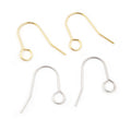 Slim Fishhook Earring Wires with Open Round Attachment Loops view 3