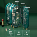Green Oval Rotating Jewelry Display Organizer Freestanding Storage Display view 4