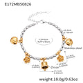 Bell Flower Marine and Heart Charm Bracelet Collection in Three Finishes view 6