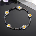 Colorful Faceted Bead Daisy Stretch Bracelets in Eleven Designs view 3