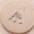 Ornate Floral Spacer Beads in Detailed Metal Finishes for Jewelry Making view 2