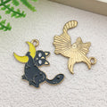 Black Cat Metal Charms with 9 Listed Options for DIY Jewelry Making view 12