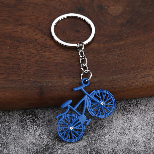 Alloy Bicycle Keychain Bag Charm Gift for Couples and Students