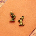 20x12mm Vintage Alloy Dog Charm Pendant for Necklace or Bracelet
