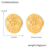 Gold Flower Studs