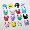 Tiny Colorful Enamel Crab Metal Charms in Nine Options view 1