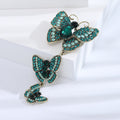 Three Butterfly Vine Brooch Decorative Metal Pin For Jackets And Lapels view 3