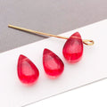 Twelve-Color Small Translucent Teardrop Glass Bead Collection view 8