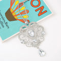 Rhinestone Silver Metal Christmas Tree Hanging Ornament Charm view 7