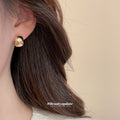 Cream Pearl Flower Enamel Gold Stud Earring Five Pair Set view 2