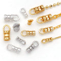 Metal Chain End Connectors in Three Sizes and Three Finishes view 3
